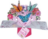 Beautiful Birthday Vlinders - 3D Pop-up Wenskaart