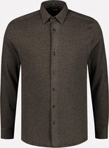 Dstrezzed Overhemd - Slim Fit - Bruin - 3XL Grote Maten