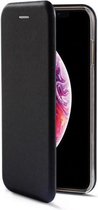 Coque Apple iPhone Xs Max noire - Premium Book Case Coque iPhone Xs Max avec espace pour cartes - Zwart
