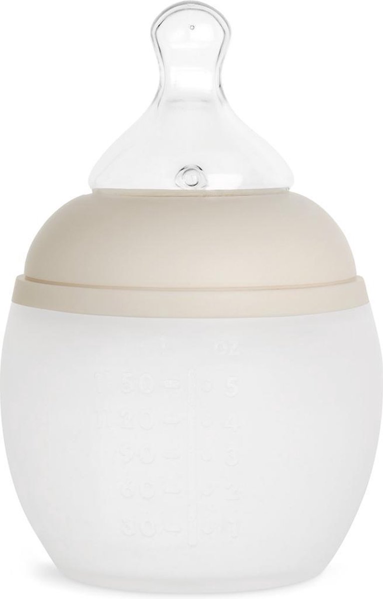 Silicone Babyfles 150 ml (05 Oz) Sand | Elhée