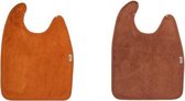 Timboo slab set van 2 - extra grote slabben - bamboo - super zacht - groot - 2 stuks - Inca rust en Hazel brown