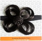 Love Hair Extensions Blume auf elastischem Kopfband Farbe 2 - Dunkelbraun, 1er Pack (1 x 1 Stück)