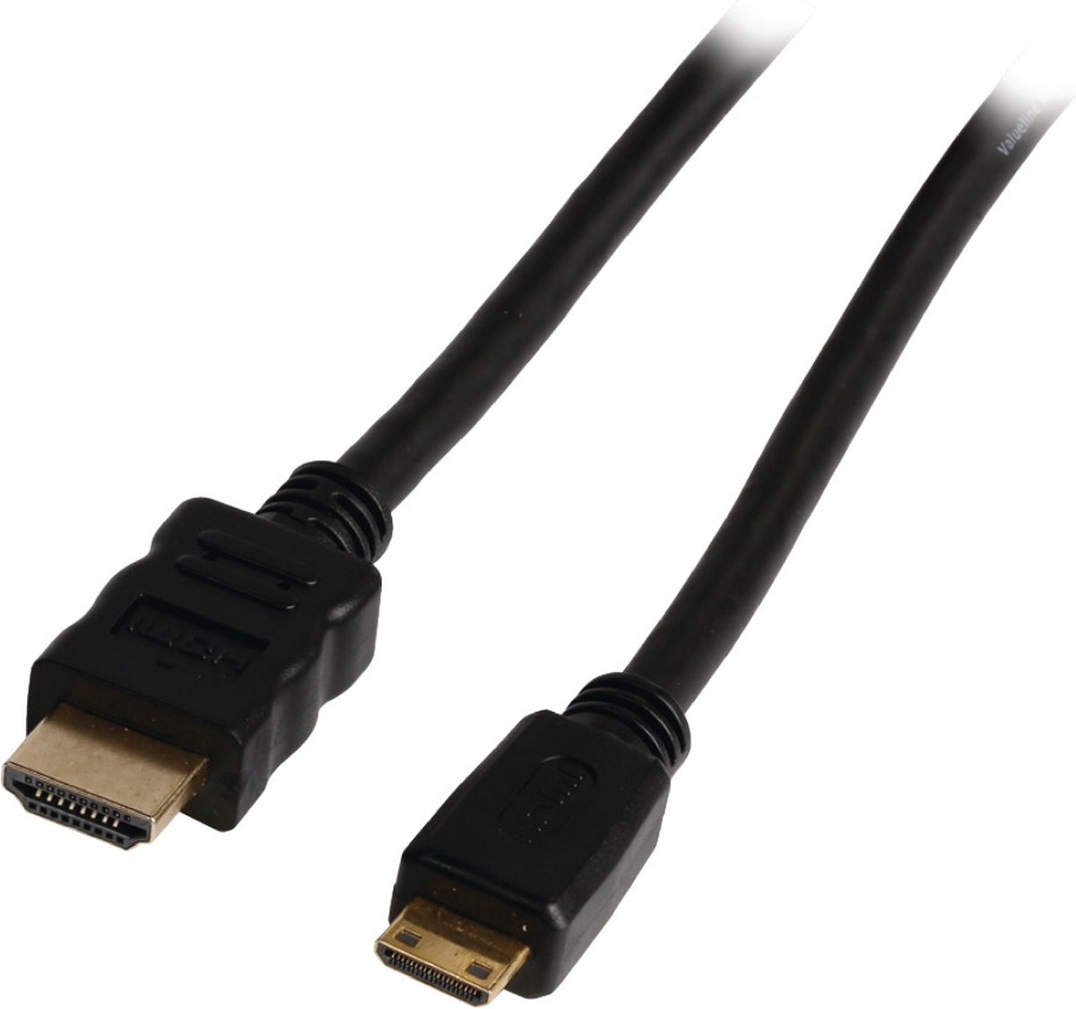 High Speed HDMI cable with Ethernet HDMI connector - HDMI mini connector  1.00 m black | bol.com