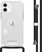 iMoshion Design hoesje met koord voor de iPhone 12 Mini - Paardenbloem - Wit