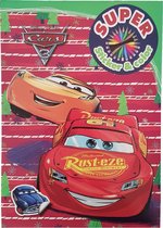 Disney Kerst Super Sticker & Color Kleurboek "Cars"