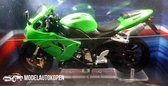 Kawasaki Ninja ZX-10R (Groen) (12 cm) 1/24 Atlas - Modelmotor - Schaalmodel - Model motor - Miniatuurmotor - Miniatuur motor