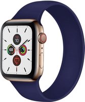 Geschikt voor Apple Watch 40MM / 38MM Bandje Solo Loop Blauw (Maat: S)