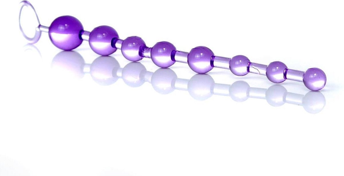 Goedkoopste Anale Kettting - Jelly Anal - 10 Beads Paars