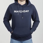 Duo Central Matchday Voetbal Hoodie - Blauw - Maat XL