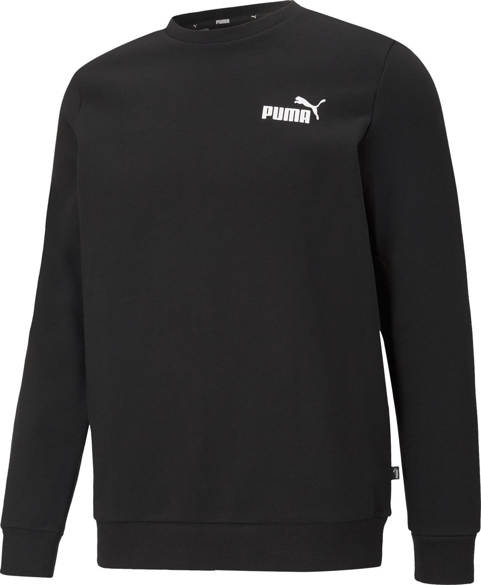 PUMA ESS Small Logo Crew FL Heren Trui Zwart
