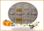 4 GEUREN VOOR DIFFUSER | VERSTUIVERS ETC.| appel/ kaneel | sinaasappel | jasmijn | vanille