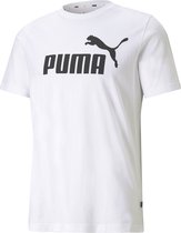 PUMA ESS Logo Tee Heren T-shirt - Wit - Maat S