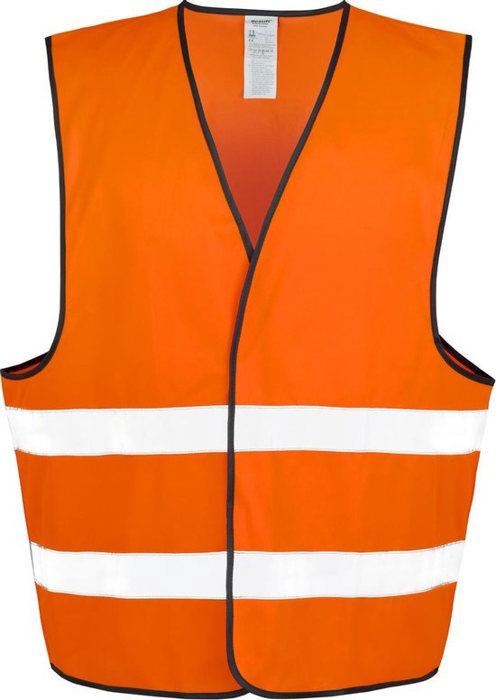 Gilet Unisex L/XL Result Mouwloos Fluorescent Orange 100% Polyester