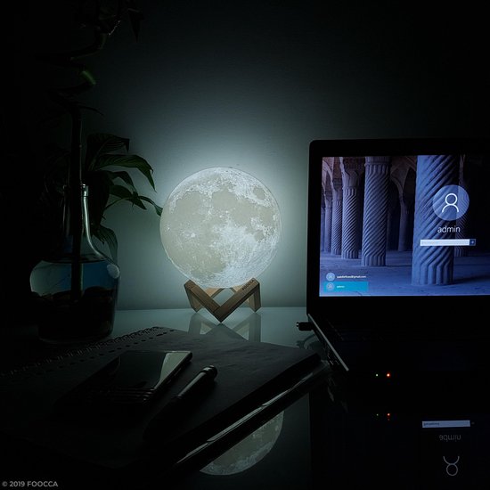 Machtigen Onvergetelijk Gehoorzaamheid FOOCCA Maan Lamp 3D - 18 Cm - Tafellamp - Accu 15 Tot 89 Uur - Maanlamp -  Moon Lamp - 16 Dimbare LED Kleuren En Afstandsbediening | De Beste Keuze