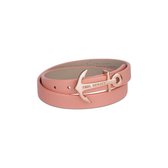 Paul Hewitt Dames Armband leather / edelstaal S Roze 32003756