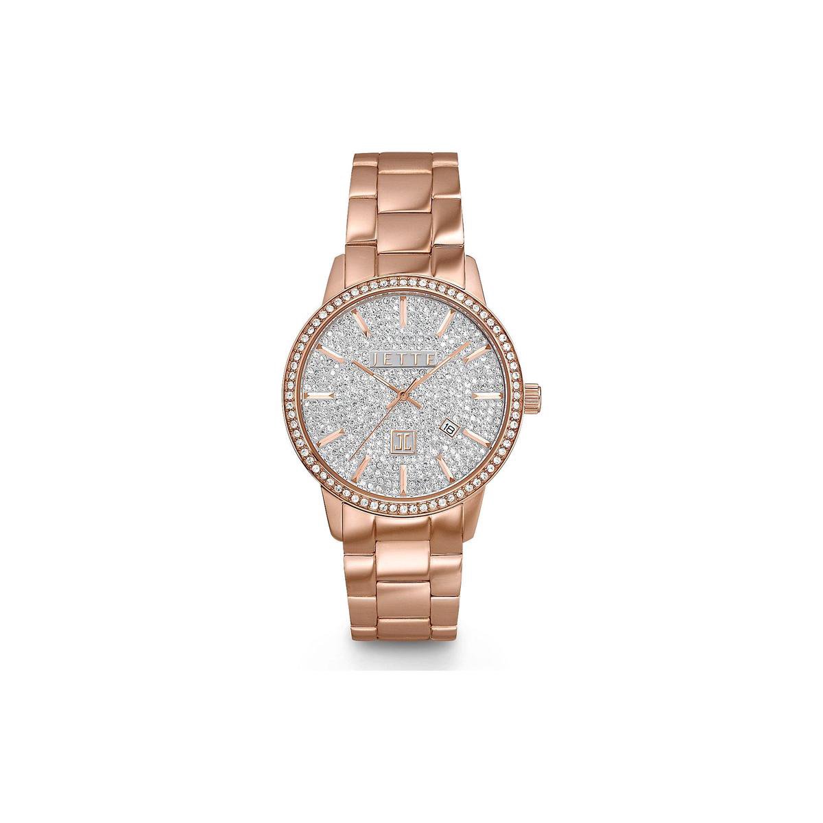 JETTE dames horloges quartz analoog One Size Roos 32001876