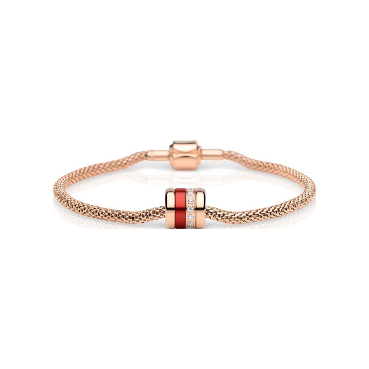 Bering Dames Armband edelstaal / aluminium zirkonium 19 Roos 32011481