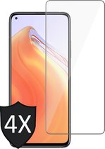 Screenprotector geschikt voor Xiaomi Mi 10T - 4x Glas Screen Protector