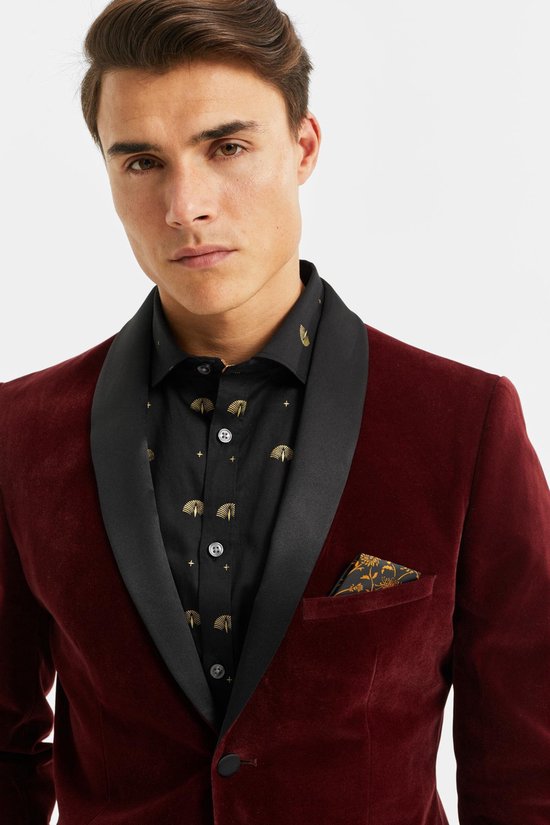 WE Fashion Heren slim fit blazer van velvet | bol.com
