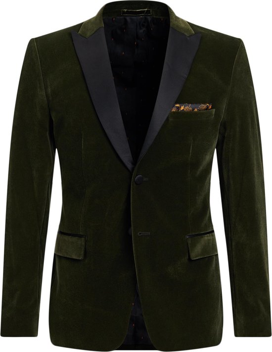 Banyan krokodil Split WE Fashion Heren slim fit blazer van velvet | bol.com