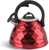 Edënbërg Red Line - Luxe RVS Fluitketel - 3 liter