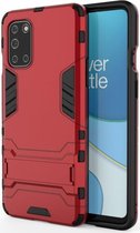 OnePlus 8T Back Cover Hoesje Hybride Kickstand Rood