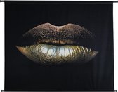 HD Collection Wandkleed Glamour Kiss - Velvet - Goud - 146 x 110 x 0 cm (BxHxD)