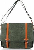 David Jones schoudertas-messenger bag - Groen multi