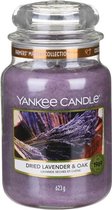 Yankee Candle Geurkaars Large Dried Lavender & Oak - 17 cm / ø 11 cm