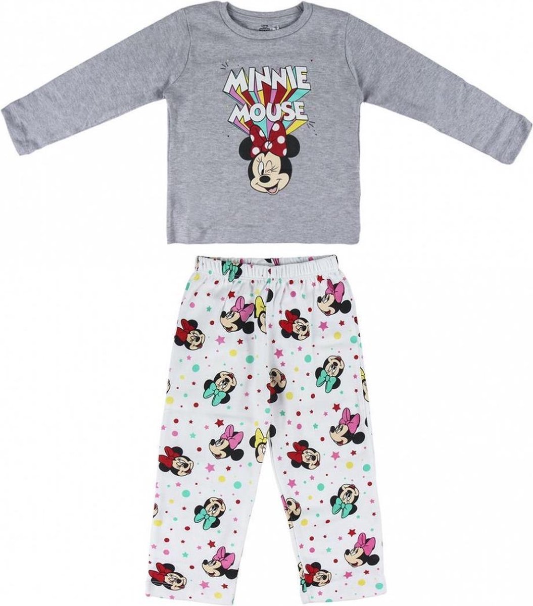 Disney - Minnie Mouse - Pyjama - Grijs / Wit