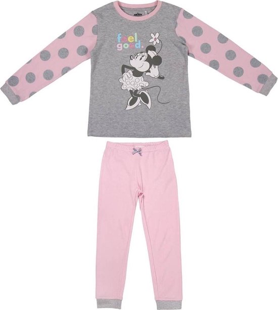 Disney - Minnie Mouse - Pyjama - Grijs / Roze | bol.com
