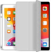 iPad Pro 11 2020 hoes - iPad 11 inch hoes - Smart Case & Apple Pencil houder - Lichtgrijs