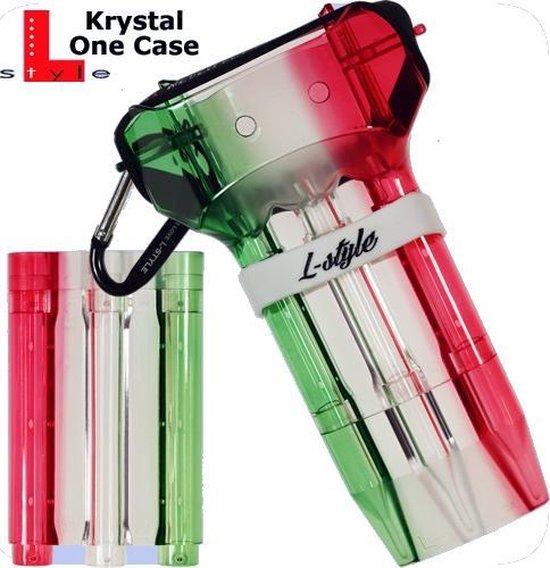 L-Style Krystal One Dart Case - Tri Color Hardcase Mit Karabiner