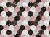 Vloerkleed vinyl | Pink Marble