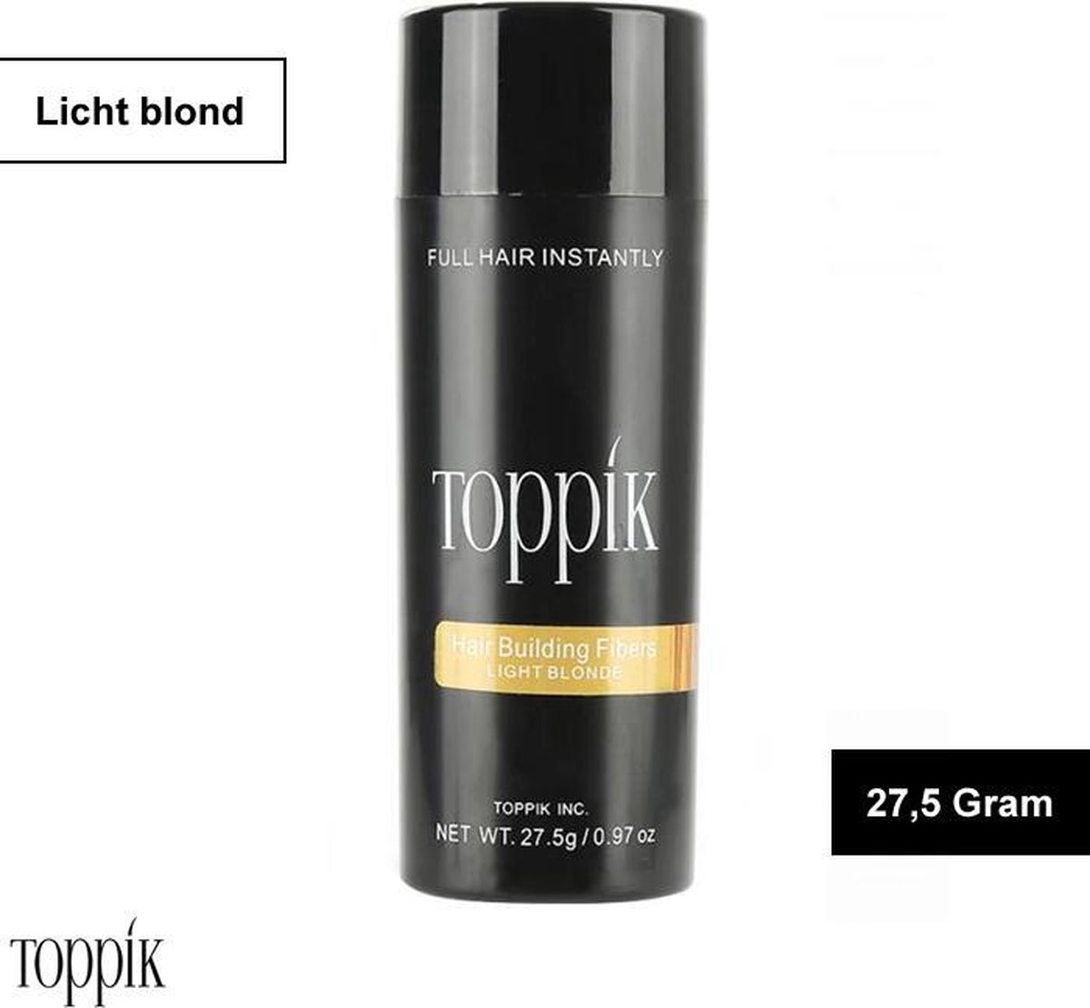 Haargroei vezels Toppik Hair Building Fibers - 27,5 gram - Licht blond - Lichtblond