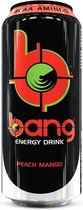 Bang Energy Drink - BCAA Aminos zonder zuiker - 12x 500ml - Peach Mango