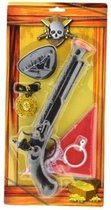 Piratenset met speelgoedpistool 38,5 cm - piraat - piraten - speelgoed - pistool - revolver - jongens - Viros