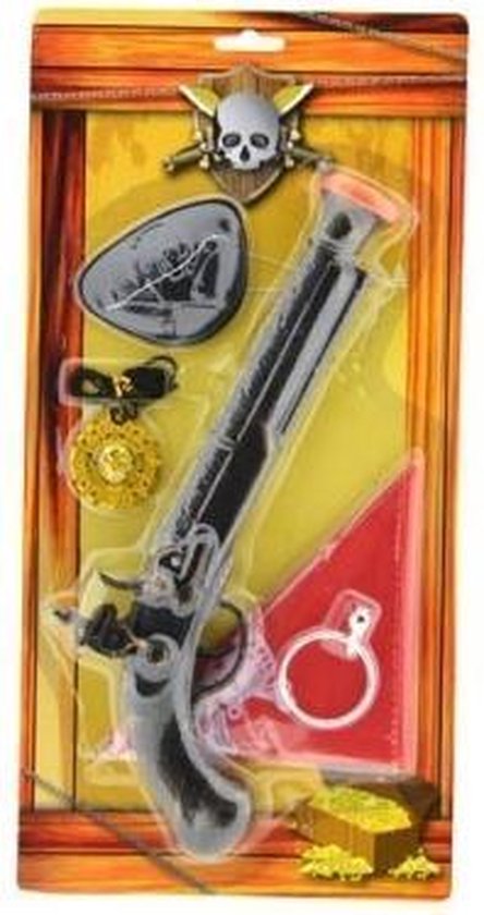 Piratenset met speelgoedpistool 38,5 cm - piraat - piraten - speelgoed -  pistool -... | bol.com