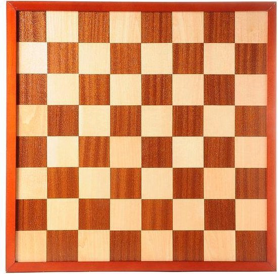 Longfield Games - Ingelegd hout schaak/dambord- 42 cm