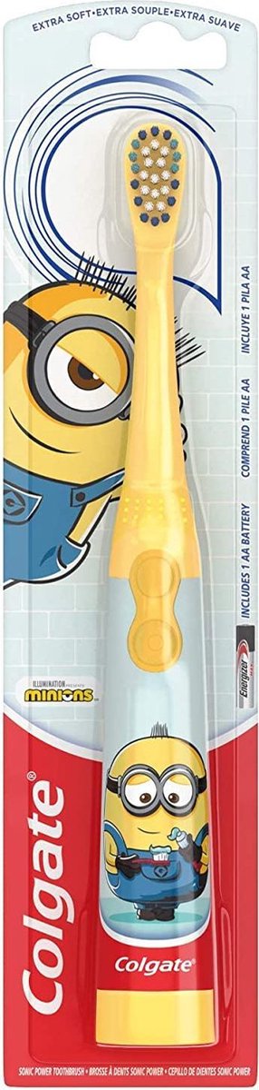 Colgate kids elektrische tandenborstel Minions - batterijen | bol.com