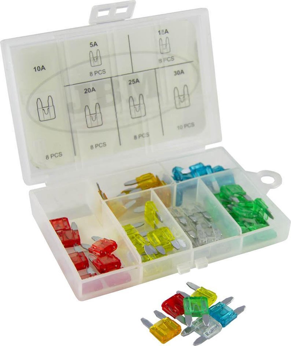 JBM Tools | Zekering set 50 Delig mini zekeringen