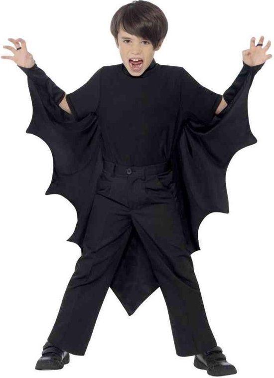 Halloween Smiffys Cape - vleermuis - vampier - zwart - voor kinderen |  bol.com