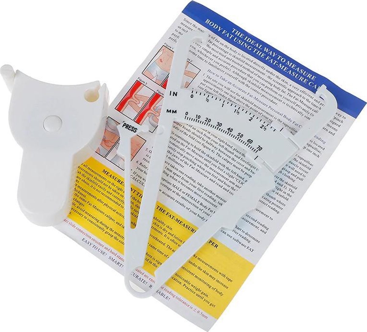 Fitness meetlint, vet meetlint, Beauty Body Mass Index Ronde vetmeting Maatregel Fitness meetlichaam Intrekbare tape voor het beheer van lichaamsgewicht