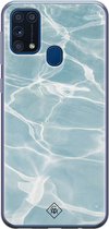 Samsung M31 hoesje siliconen - Oceaan | Samsung Galaxy M31 case | blauw | TPU backcover transparant