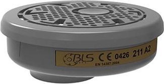 Filtre à gaz BLS 211 - A2 pour 4000 Masque 1 paire 2 pièces