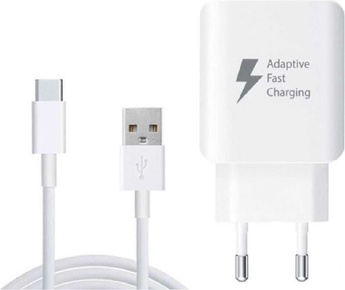USB-C snellader fast charger MBH - 1m type C - 2.0A (10W) - wit