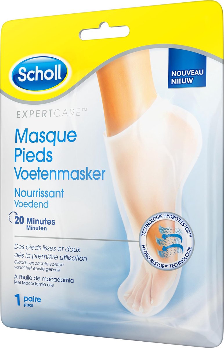 Scholl Voetenmasker - Voetencreme - Voedend - Expert Care - 1 paar