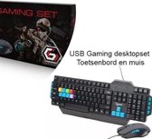 USB Gaming Desktopset -Toetsenbord en Muis