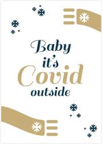 Cornona kerstkaart - Baby it's covid outside - set van 10 - Lacarta
