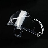 Doorzichtig Transparant Hoog Model Gelaatsmasker Spatmasker - Veiligheid Vizier - Gezicht Shield Plastic Gastvrij- Hygiëne Veiligheid- Gelaatsscherm